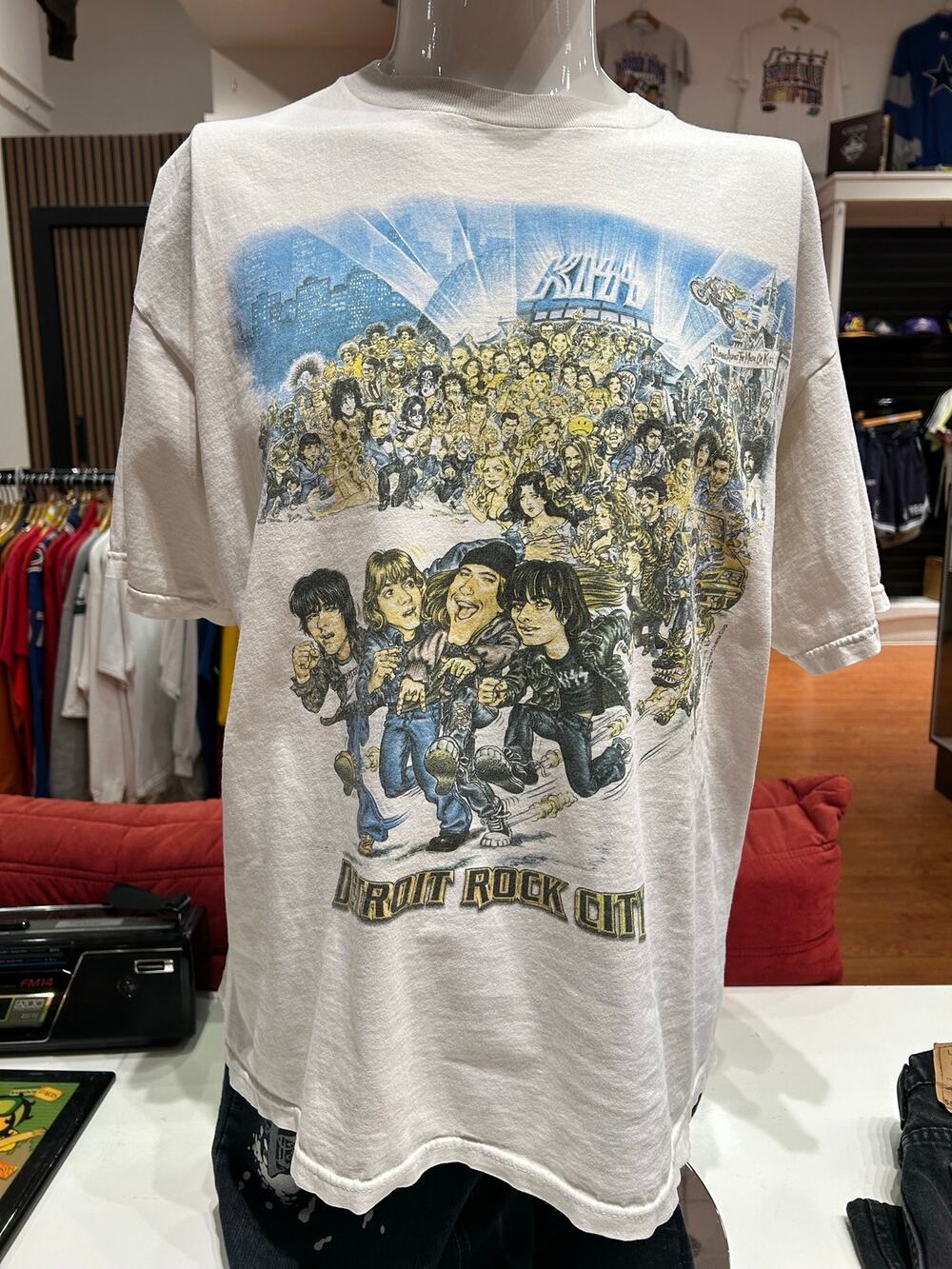 1999s Rare Print KISS Detroit Rock City Vintage Tee Size XL